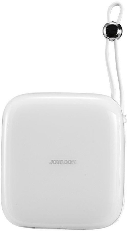 Powerbank Joyroom Jelly Series JR-L002 10000mAh 22.5W PD QC z kablem 1x USB-A 1x USB-C biały