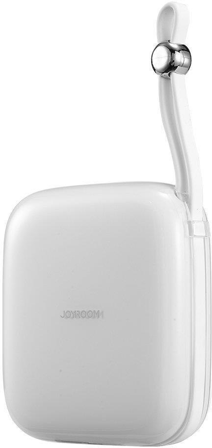 Powerbank Joyroom Jelly Series JR-L002 10000mAh 22.5W PD QC z kablem 1x USB-A 1x USB-C biały