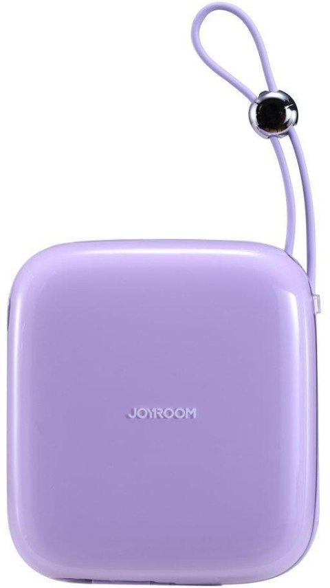 Powerbank Joyroom Jelly Series JR-L002 10000mAh 22.5W PD QC z kablem 1x USB-A 1x USB-C fioletowy