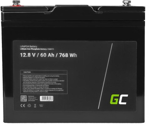 AKUMULATOR LITOWO-ŻELAZOWO-FOSFORANOWY LiFePO4 Green Cell 12V 60Ah