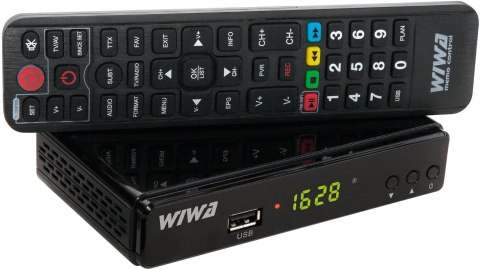 Zestaw Tuner DVB-T/T2 WIWA H.265 + Antena WiFi USB