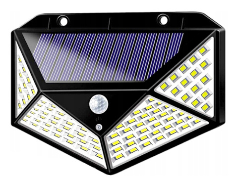 Lampa solarna czujnik ruchu i zmierzchu 100 LED