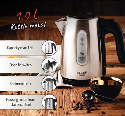 Czajnik metalowy 1,0 L Czajnik metalowy 1,0 L
