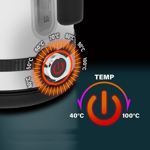 Czajnik metalowy 1,7L z LCD & regulacją temperatury Czajnik metalowy 1,7L z LCD & regulacją temperatury