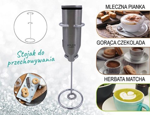 Spieniacz do mleka ze stojakiem