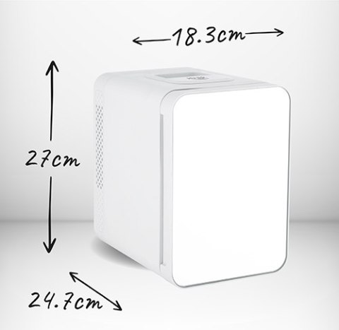 Mini lodówka - z lustrem - 4L Mini lodówka - z lustrem - 4L