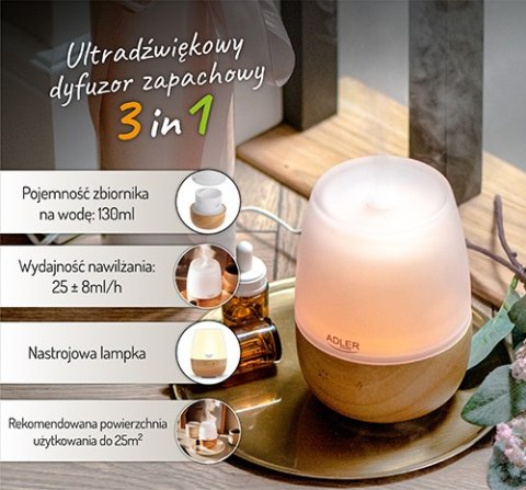 Ultradźwiękowy dyfuzor zapachowy 3w1 Ultradźwiękowy dyfuzor zapachowy 3w1