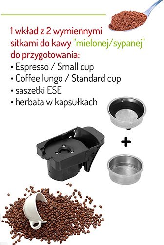 EKSPRES DO KAWY CIŚNIENIOWY KAPSUŁKOWY NESPRESSO DOLCE GUSTO TCHIBO 19 BAR