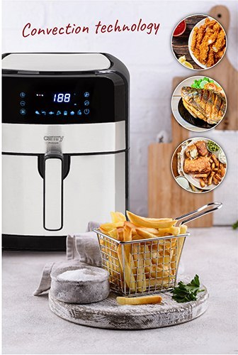 FRYTKOWNICA BEZTŁUSZCZOWA 9 PROGRAMÓW 5L XXL 2500W - Airfryer