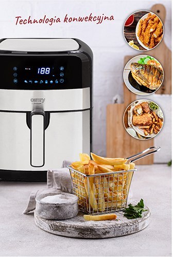 FRYTKOWNICA BEZTŁUSZCZOWA 9 PROGRAMÓW 5L XXL 2500W - Airfryer