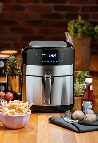 FRYTKOWNICA BEZTŁUSZCZOWA 9 PROGRAMÓW 5L XXL 2500W - Airfryer