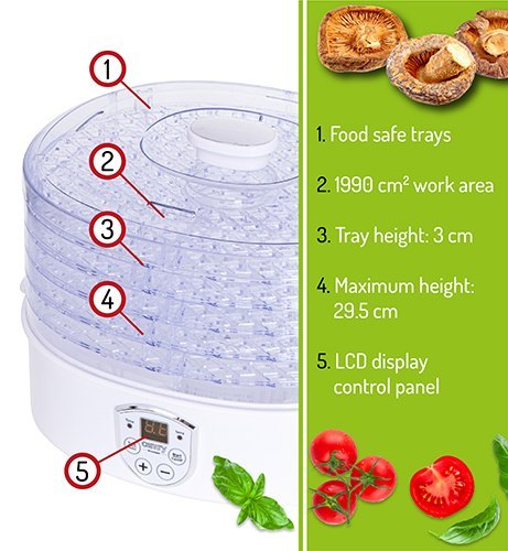 Suszarka do grzybów, ziół i żywności - dehydrator Suszarka do grzybów, ziół i żywności - dehydrator