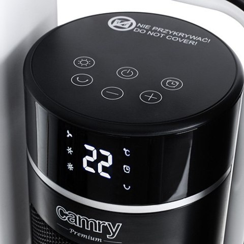 Termowentylator kolumnowy ceramiczny LCD z pilotem + Timer