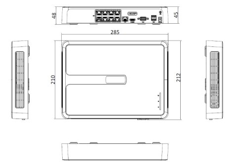 Rejestrator IP Hilook by Hikvision 8 kanałów 4MP NVR-8CH-H/8P biały