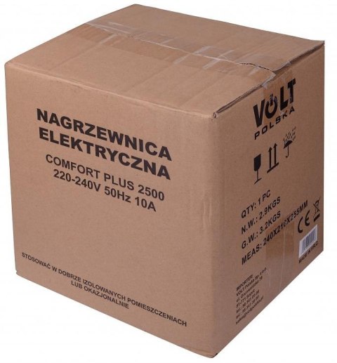 Nagrzewnica elektryczna COMFORT PLUS 2,5kW VOLT POLSKA