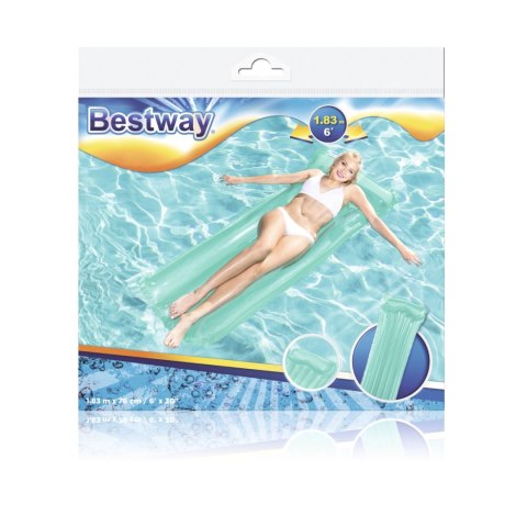 DMUCHANY MATERAC DO PŁYWANIA NA BASEN BESTWAY RÓŻOWY/NIEBIESKI 183x76cm