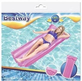 DMUCHANY MATERAC DO PŁYWANIA NA BASEN BESTWAY RÓŻOWY/NIEBIESKI 183x76cm