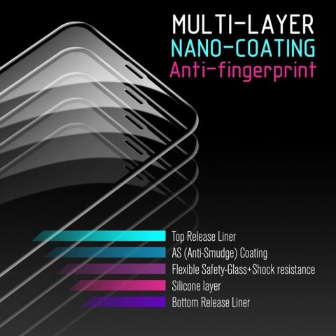 Crong 7D Nano Flexible Glass - Szkło hybrydowe 9H na cały ekran Samsung Galaxy A80 / A90 Crong 7D Nano Flexible Glass - Szkło hybrydowe 9H na cały ekran Samsung Galaxy A80 / A90