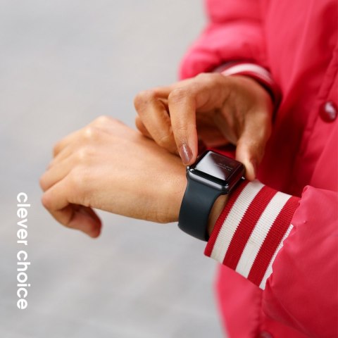 Crong Liquid - Pasek do Apple Watch 44/45/46/49 mm (czerwony) Crong Liquid - Pasek do Apple Watch 44/45/46/49 mm (czerwony)
