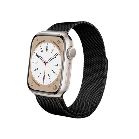 Crong Milano Steel - Pasek ze stali nierdzewnej do Apple Watch 38/40/41/42 mm (czarny) Crong Milano Steel - Pasek ze stali nierdzewnej do Apple Watch 38/40/41/42 mm (czarny)
