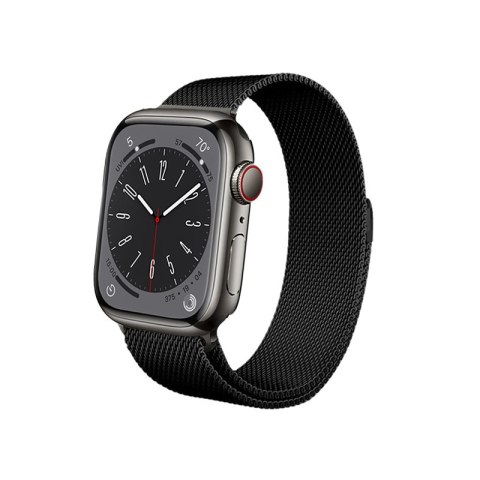 Crong Milano Steel - Pasek ze stali nierdzewnej do Apple Watch 38/40/41/42 mm (czarny) Crong Milano Steel - Pasek ze stali nierdzewnej do Apple Watch 38/40/41/42 mm (czarny)
