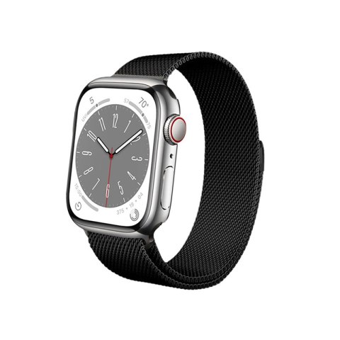 Crong Milano Steel - Pasek ze stali nierdzewnej do Apple Watch 44/45/46/49 mm (czarny) Crong Milano Steel - Pasek ze stali nierdzewnej do Apple Watch 44/45/46/49 mm (czarny)