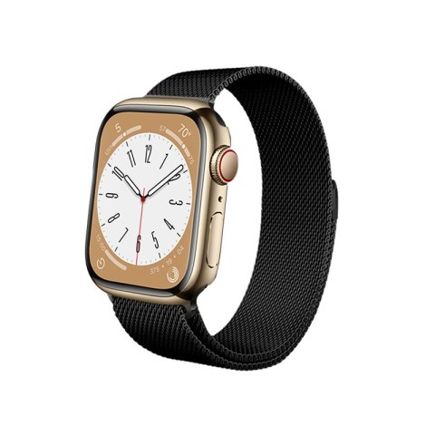 Crong Milano Steel - Pasek ze stali nierdzewnej do Apple Watch 44/45/46/49 mm (czarny) Crong Milano Steel - Pasek ze stali nierdzewnej do Apple Watch 44/45/46/49 mm (czarny)