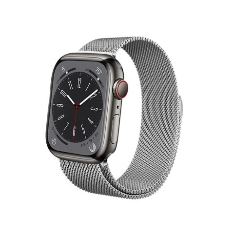 Crong Milano Steel - Pasek ze stali nierdzewnej do Apple Watch 44/45/46/49 mm (srebrny) Crong Milano Steel - Pasek ze stali nierdzewnej do Apple Watch 44/45/46/49 mm (srebrny)