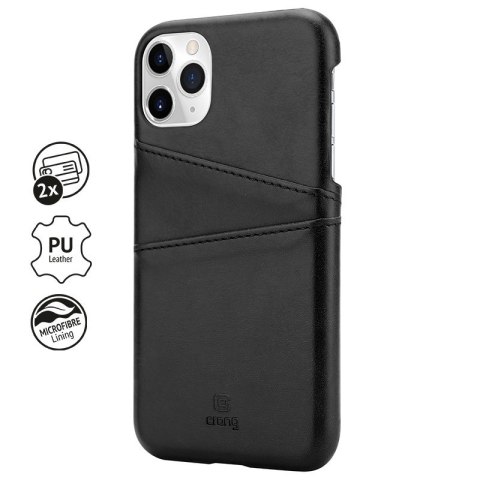 Crong Neat Cover - Etui iPhone 11 Pro z kieszeniami (czarny) Crong Neat Cover - Etui iPhone 11 Pro z kieszeniami (czarny)