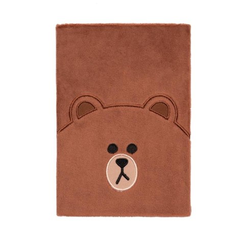 BT21 - Pluszowy Notes / Notatnik A5 Miś BROWN