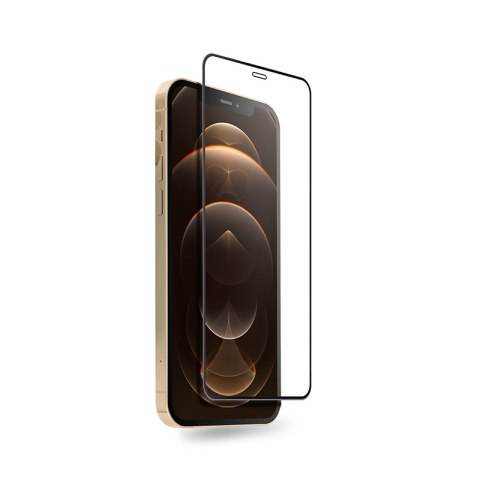 Crong Anti-Bacterial 3D Armour Glass - Szkło hartowane 9H na cały ekran iPhone 12 Pro Max + ramka instalacyjna Crong Anti-Bacterial 3D Armour Glass - Szkło hartowane 9H na cały ekran iPhone 12 Pro Max + ramka instalacyjna