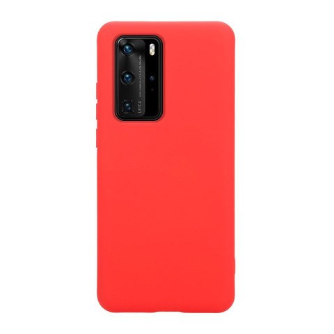 Crong Color Cover - Etui Huawei P40 Pro (czerwony)