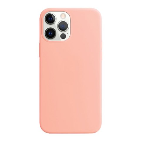 Crong Color Cover - Etui iPhone 12 / iPhone 12 Pro (piaskowy róż)