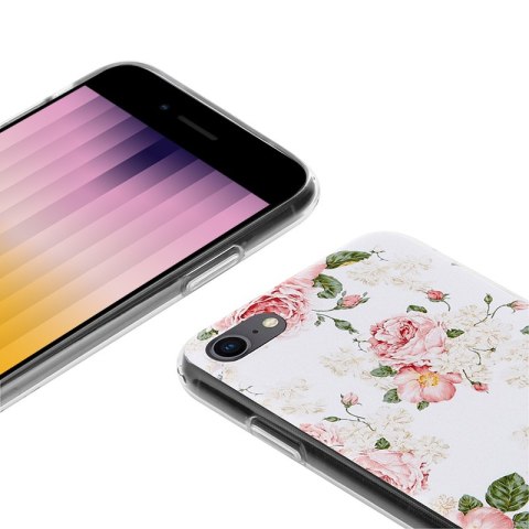 Crong Flower Case - Etui iPhone SE (2022/2020) / 8 / 7 (wzór 02)