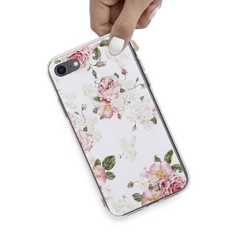 Crong Flower Case - Etui iPhone SE (2022/2020) / 8 / 7 (wzór 02)