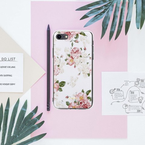 Crong Flower Case - Etui iPhone SE (2022/2020) / 8 / 7 (wzór 02)