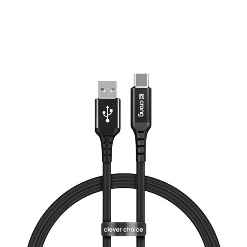 Crong Armor Link - Kabel 60W 3A USB-A do USB-C Power Delivery Fast Charging 150cm (czarny) Crong Armor Link - Kabel 60W 3A USB-A do USB-C Power Delivery Fast Charging 150cm (czarny)