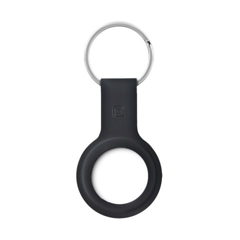 Crong Silicone Case with Key Ring - Etui ochronne brelok do Apple AirTag (czarny) Crong Silicone Case with Key Ring - Etui ochronne brelok do Apple AirTag (czarny)