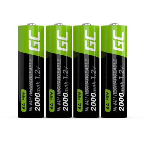 Green Cell - 4x Akumulator AA HR6 2000mAh