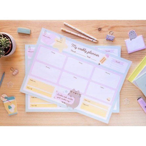 Pusheen - Planner tygodniowy z kolekcji Foodie 54 strony A3