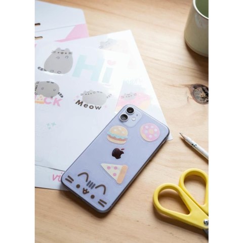 Pusheen - Zestaw 16 naklejek na laptopa / smartfona z kolekcji Foodie