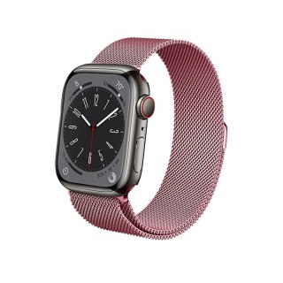 Crong Milano Steel - Pasek ze stali nierdzewnej do Apple Watch 38/40/41/42 mm (różowe złoto)