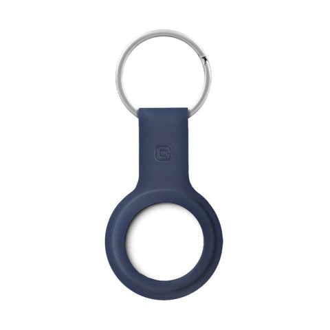 Crong Silicone Case with Key Ring - Etui ochronne brelok do Apple AirTag (granatowy)