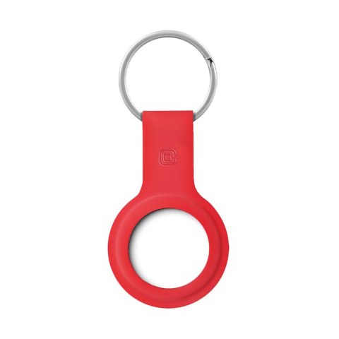 Crong Silicone Case with Key Ring - Etui ochronne brelok do Apple AirTag (czerwony)