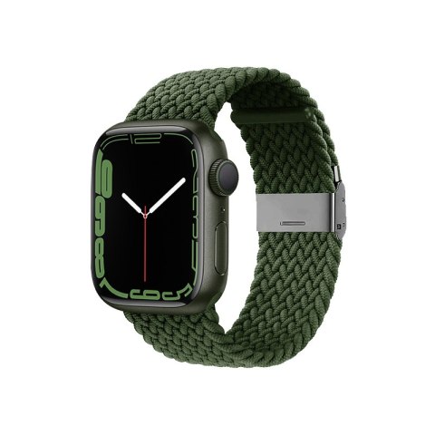 Crong Wave Band - Pleciony pasek do Apple Watch 38/40/41/42 mm (zielony)