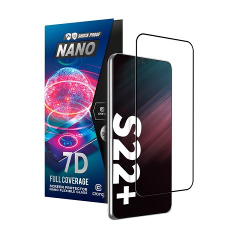 Crong 7D Nano Flexible Glass - Szkło hybrydowe 9H na cały ekran Samsung Galaxy S22+ Crong 7D Nano Flexible Glass - Szkło hybrydowe 9H na cały ekran Samsung Galaxy S22+