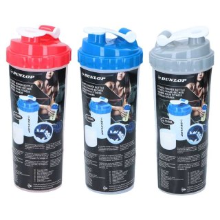 Dunlop - Butelka sportowa shaker z wygodnym zamykaniem 550 ml (szary)