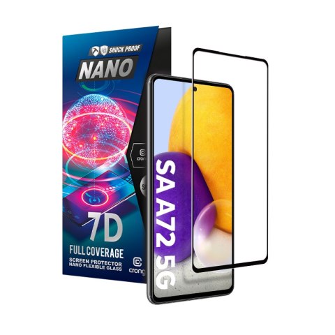 Crong 7D Nano Flexible Glass - Niepękające szkło hybrydowe 9H na cały ekran Samsung Galaxy A72 Crong 7D Nano Flexible Glass - Niepękające szkło hybrydowe 9H na cały ekran Samsung Galaxy A72