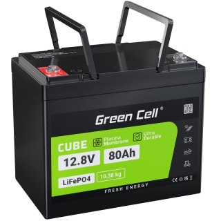 Green Cell - Akumulator LiFePO4 12V 12.8V 80Ah do systemów fotowoltaicznych, kamperów i łódek