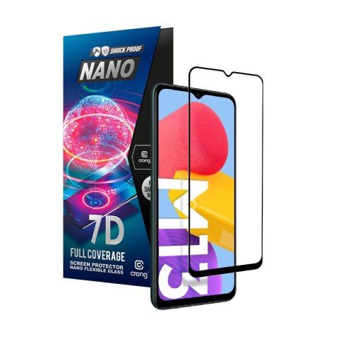 Crong 7D Nano Flexible Glass - Niepękające szkło hybrydowe 9H na cały ekran Samsung Galaxy M13 Crong 7D Nano Flexible Glass - Niepękające szkło hybrydowe 9H na cały ekran Samsung Galaxy M13
